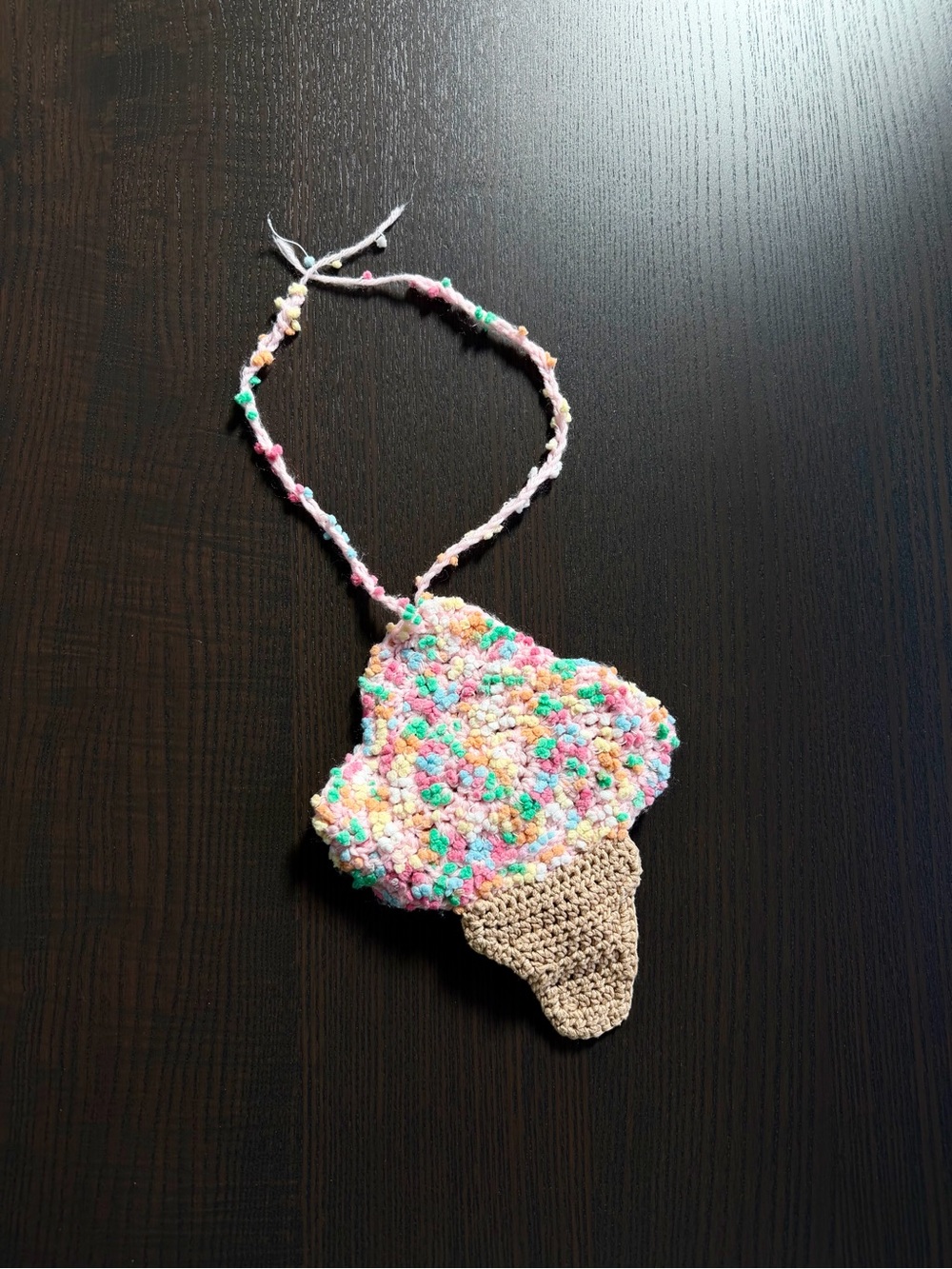 Handmade Kids Ice Cream Crochet top - Multicolor